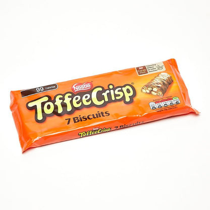 Nestle Toffee Crisp Chocolate Biscuits 7 Pack 130.9g เนสท์เล่ ท๊อฟฟี่ คริสป์ บิสกิตรสช็อกโกแลต