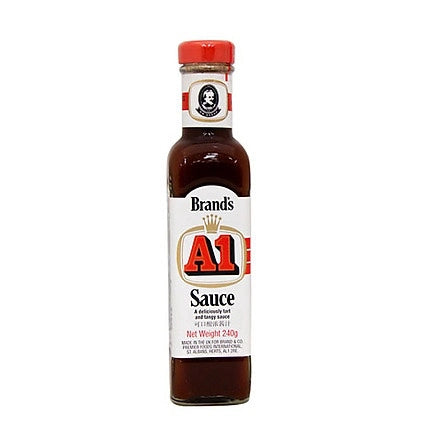 Brand’s A1 Sauce 240g แบรนด์ เอวัน ซอสสำหรับสเต๊กและเนื้อ 240 กรัม