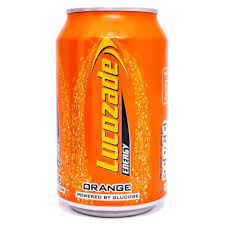 Lucozade Energy Orange 330 ml ลูโคซเซดเอนเนอจี้รสส้ม แบบกระป๋อง 330มิลลิลิตร