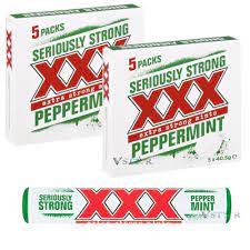 Seriously Strong XXX Extra Strong Peppermint 40.5g 5 Packs