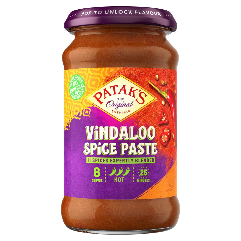 Patak’s Vindaloo Spice Paste 283g ปฏัก วินดาลู น้ำพริกเผา 283กรัม