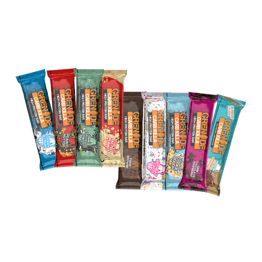 Grenade Carb Killa High Protein Bar Salted Caramel 60g เกรนเนต โปรตีนบาร์ รสคาราเมลเค็ม 60 กรัม