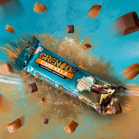 Grenade Carb Killa High Protein Bar Salted Caramel 60g เกรนเนต โปรตีนบาร์ รสคาราเมลเค็ม 60 กรัม