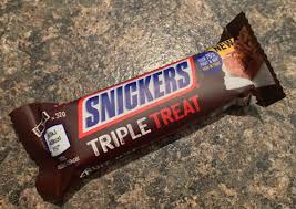 Snickers Triple treat Fruit Nut & chocolate 128g [4 Bars 32g] สนีกเกอร์ 3 รส ผลไม้ถั่วและช็อคโก