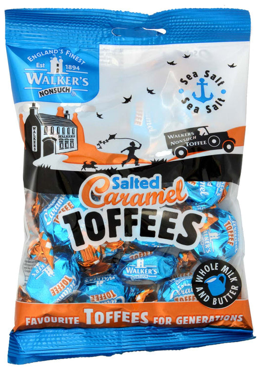 Walker's Salted Caramel Toffee 150g วอล์กเกอร์ ซอลเต็ด คาราเมล ทอฟฟี่ 150 กรัม