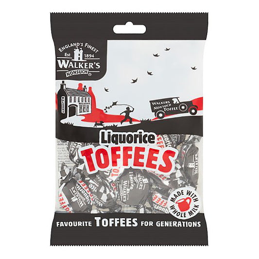 Walkers Nonsuch Liquorice Toffees 150g วอล์กเกอร์ นอนซัค ทอฟฟี่ชะเอมเทศ150 กรัม