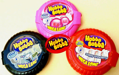 Hubba Bubba Mega Long Snappy Strawberry Flavour Chewing Gum 56g ฮับบา บับบ้า เมก้า ลอง สแนปปี้ รสสตรอเบอร์รี่หมากฝรั่ง 56 กรัม