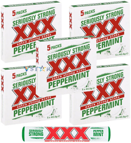 Seriously Strong XXX Extra Strong Peppermint 40.5g 5 Packs