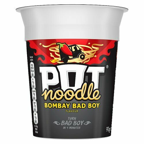 Pot Noodle Bombay Bad Boy 90g พ็อต นู้ดเดิ้ล รสบอมเบย์ แบดบอย  90 กรัม