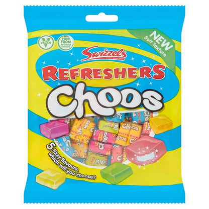 Swizzels Refreshers Choos Sharing Bag 150g สวิซเซิล รีเฟรชเชอร์ ช้อยส์ แชร์ริ่ง 150 กรัม