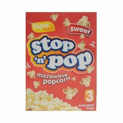 Stop ‘n’ Pop Sweet Popcorn 85g x 3 Bags (255g) สต็อป แอนด์ ป๊อป ข้าวโพดคั่วหวาน [85 กรัม x 3 ซอง] 255 กรัม